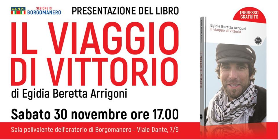 Cultura A Borgomanero il 30 con l'Anpi l'incontro con la madre di Vittorio Arrigoni - Novara Netweek